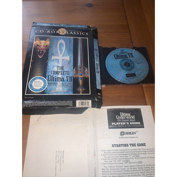 The Complete Ultima VII 7 IBM PC Game 1994 CD-Rom - Damaged Box - Picture 3 of 5